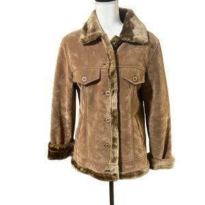 Niko Milano Brown Outdoor Chore Jacket Fur Faux
